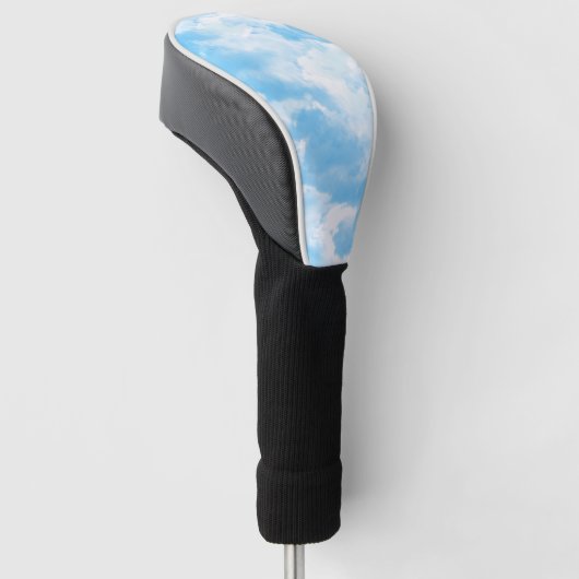 Blue Sky Clouds Golf Headcover (angewinkelt)