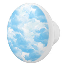Blue Sky Clouds Keramikknauf