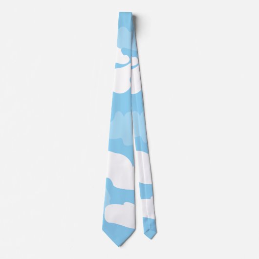 Blue Sky Clouds Krawatte (Vorderseite)