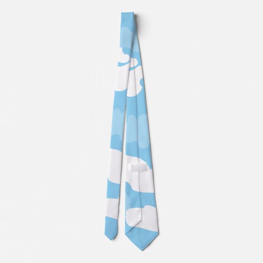Blue Sky Clouds Krawatte (Rückseite)