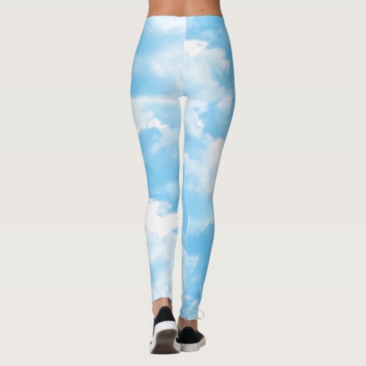 Blue Sky Clouds Leggings (Rückseite)