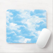Blue Sky Clouds Mousepad (Mit Mouse)