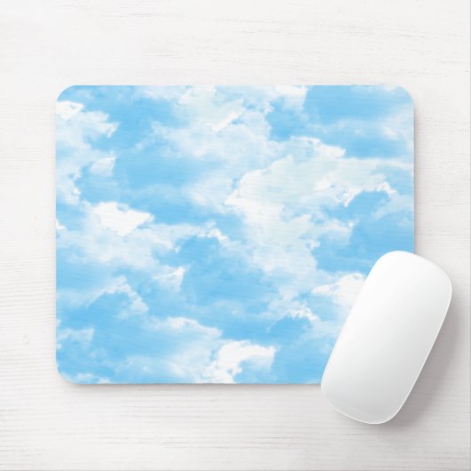 Blue Sky Clouds Mousepad (Mit Mouse)