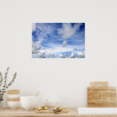 Blue Sky Clouds - Poster (Küche)
