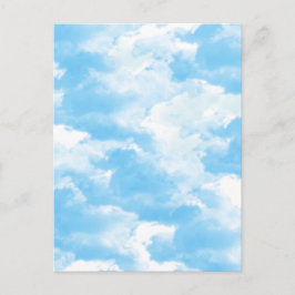 Blue Sky Clouds Postkarte