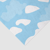 Blue Sky Clouds Seidenpapier (Detail)