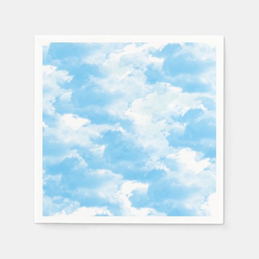 Blue Sky Clouds Serviette (Vorderseite)