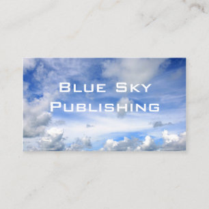Blue Sky Clouds - Standard Business Card Visitenkarte