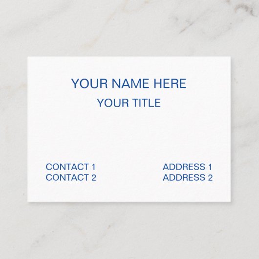 Blue Sky Clouds Visitenkarte (Rückseite)