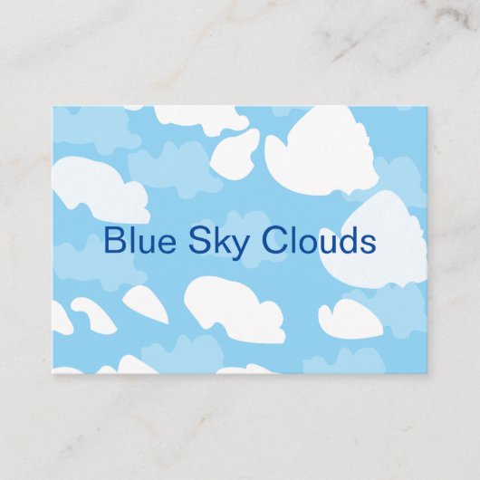 Blue Sky Clouds Visitenkarte (Vorderseite)
