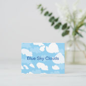 Blue Sky Clouds Visitenkarte (Stehend Vorderseite)