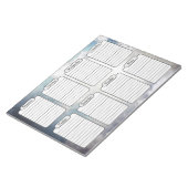 Blue Sky & Clouds Weekekly Plananner entreißen Notizblock (angewinkelt)