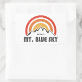 Blue Sky Colorado Rechteckiger Aufkleber (Tasche)