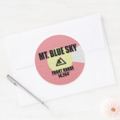 Blue Sky Colorado Runder Aufkleber (Umschlag)