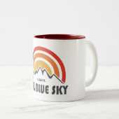 Blue Sky Colorado Zweifarbige Tasse (VorderseiteRechts)