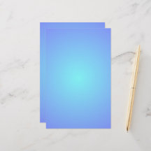 Blue Sky Colors Gradient Aqua Blues Stationery