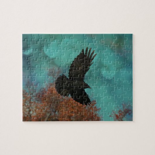 Blue Sky Crow Art Puzzle (Horizontal)