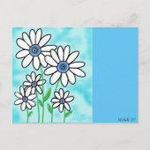 Blue Sky Daisies Postkarte (Vorderseite)