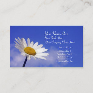 Blue Sky Daisy Business Card Visitenkarte
