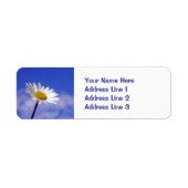 Blue Sky Daisy Return Address Label (Vorne)