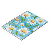 Blue Sky Daisy Spiral Notebook Notizblock (Linke Seite)