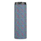 Blue Sky | Dancing Daisies Watercolor Tumbler Thermosbecher (Rückseite)