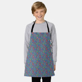 Blue Sky | Dancing Watercolor Daisies Kids Apron Schürze (Getragen)