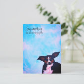 Blue Sky Doggie Blank Card (Stehend Vorderseite)