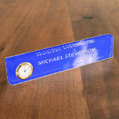 Blue Sky Einzigartig Chic Moderne Minimal Schreibt Namensplakette (Seite)