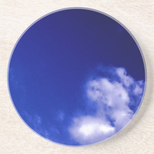 Blue Sky Einzigartig Chic Moderner Minimal Getränkeuntersetzer (Vorne)