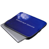 Blue Sky Einzigartig Chic Moderner Minimal Laptopschutzhülle (Vorne Knopf)