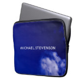 Blue Sky Einzigartig Chic Moderner Minimal Laptopschutzhülle (Vorderseite Links)