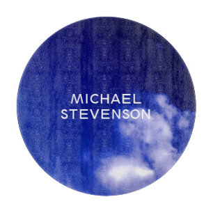 Blue Sky Einzigartig Chic Moderner Minimal Schneidebrett