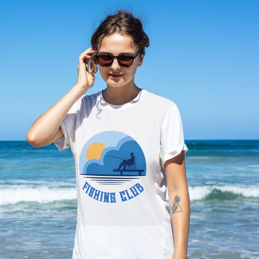 Blue Sky Fisherman Fishing Club T - Shirt