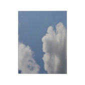 Blue Sky Fluffy Clouds Notizblock (Rotiert)