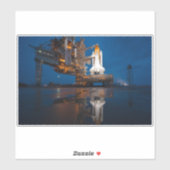 Blue Sky for Space Shuttle Atlantis Start Aufkleber (Blatt)