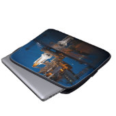 Blue Sky for Space Shuttle Atlantis Start Laptopschutzhülle (Vorne Knopf)