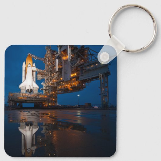 Blue Sky for Space Shuttle Atlantis Start Schlüsselanhänger (Rückseite)