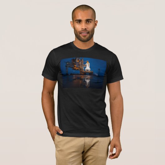 Blue Sky for Space Shuttle Atlantis Start T-Shirt (Vorne ganz)