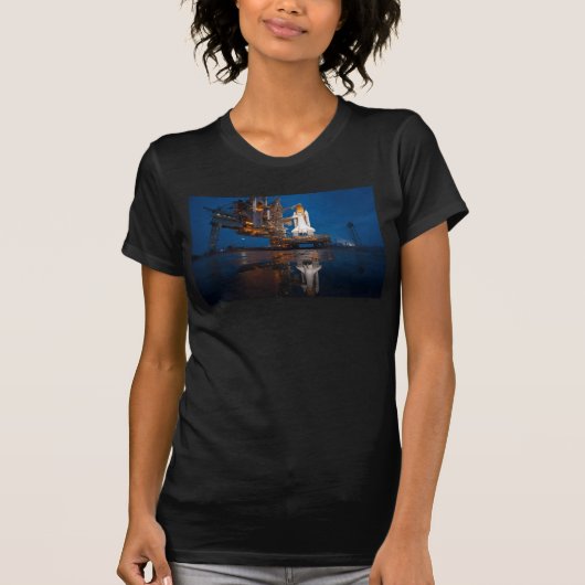 Blue Sky for Space Shuttle Atlantis Start T-Shirt (Vorderseite)
