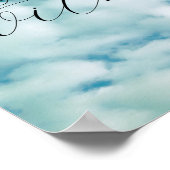 "Blue Sky Foto art Fly" - Zitat Poster (Ecke)