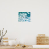 "Blue Sky Foto art Fly" - Zitat Poster (Küche)