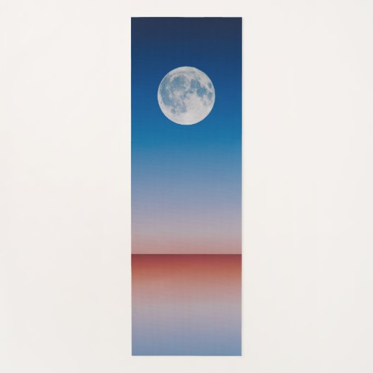 Blue Sky Full Moon Yoga Mat Yogamatte (Vorderseite)