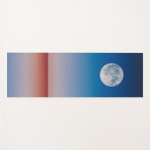 Blue Sky Full Moon Yoga Mat Yogamatte (Vorderseite (Horizontal))