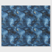 Blue Sky Galaxy Geburtstag Geschenkpapier (Flach)