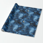 Blue Sky Galaxy Geburtstag Geschenkpapier (Ungerollt)