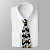 Blue Sky Giraffes Footprint Neck Tie Krawatte (Gebunden)