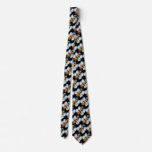 Blue Sky Giraffes Footprint Neck Tie Krawatte (Rückseite)