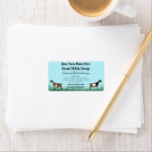 Blue Sky Goat Milk Soap Label - Nigerianer Zwerg Adressaufkleber (Insitu)