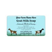 Blue Sky Goat Milk Soap Label - Nigerianer Zwerg Adressaufkleber (Vorne)